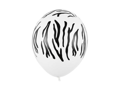 Picture of LATEX BALLOONS ZEBRA STRIPES 12 INCH